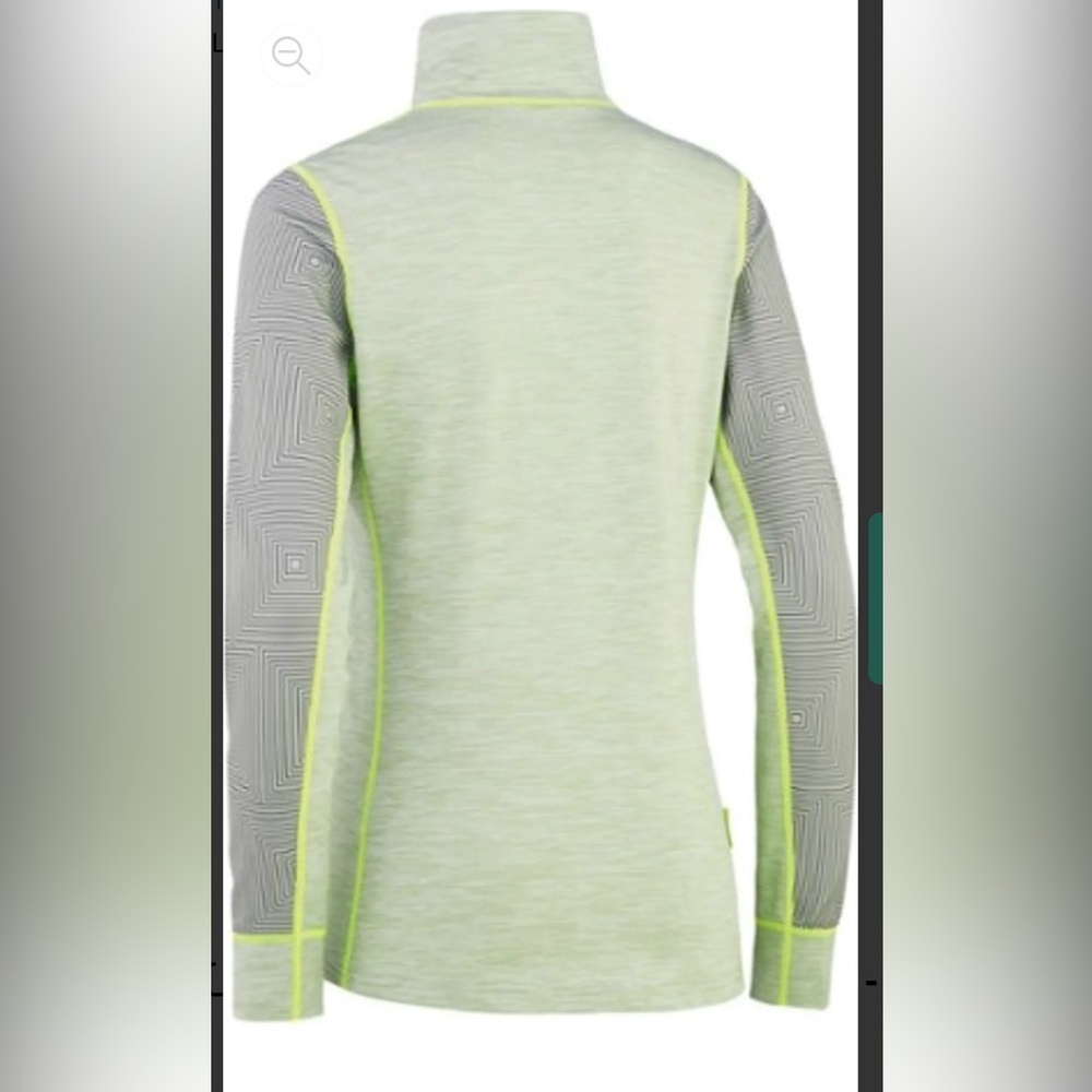 Kari Traa Womens Lune Half Zip baselayer longsleeve Size XL w/Chin Guard zip - Picture 2 of 14